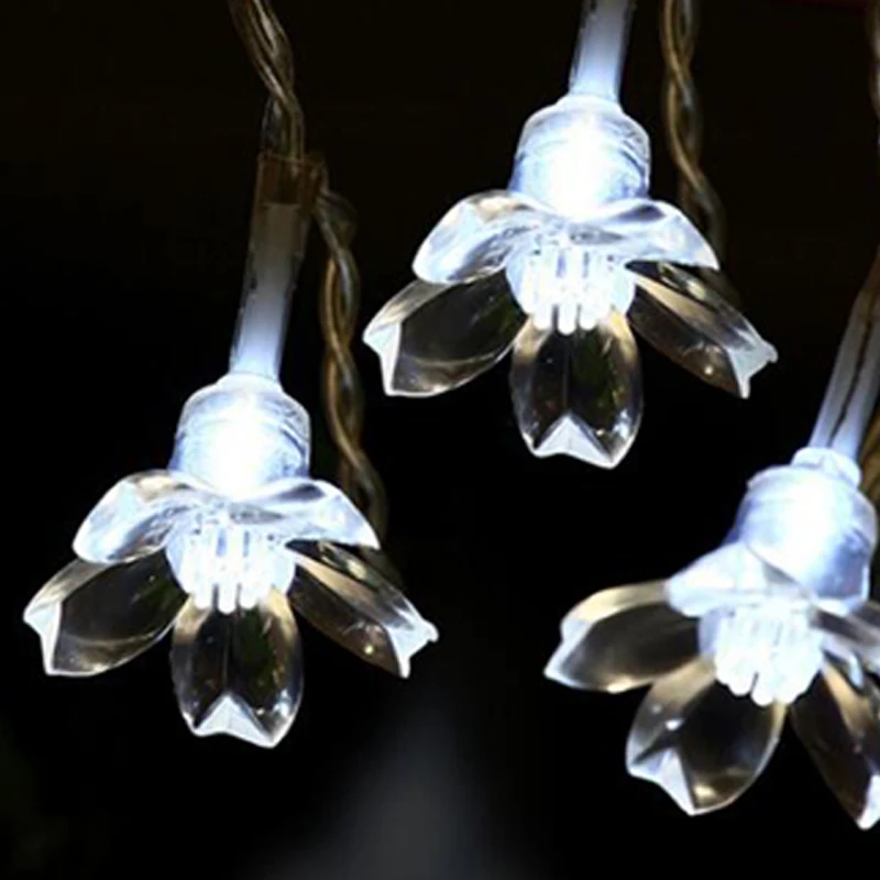 Christmas Tree LED Solar Powered Lamp Led Solar Light String Cherry Blossom Fairy Lights Outdoor Waterproof Wedding Decoration (2)