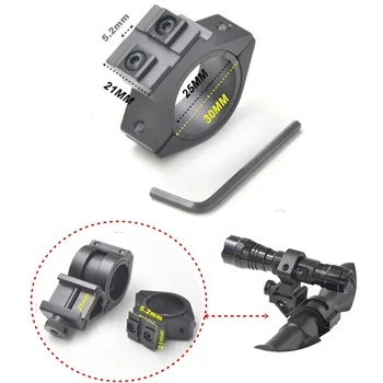 

AloneFire M50 25.4mm 1Inch 1" Scope Mount 20mm/21mm Picatinny Weaver Rail Hunting Accessories Bike Bicycle Light Lamp Clip Mount