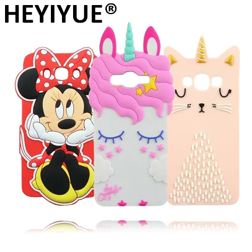 

For Galaxy J5 2016 Case New Owl Minnie Bear Cactus Unicorn Rabbit Cat 3D Mobile Phone Cases Cover For Samsung J510