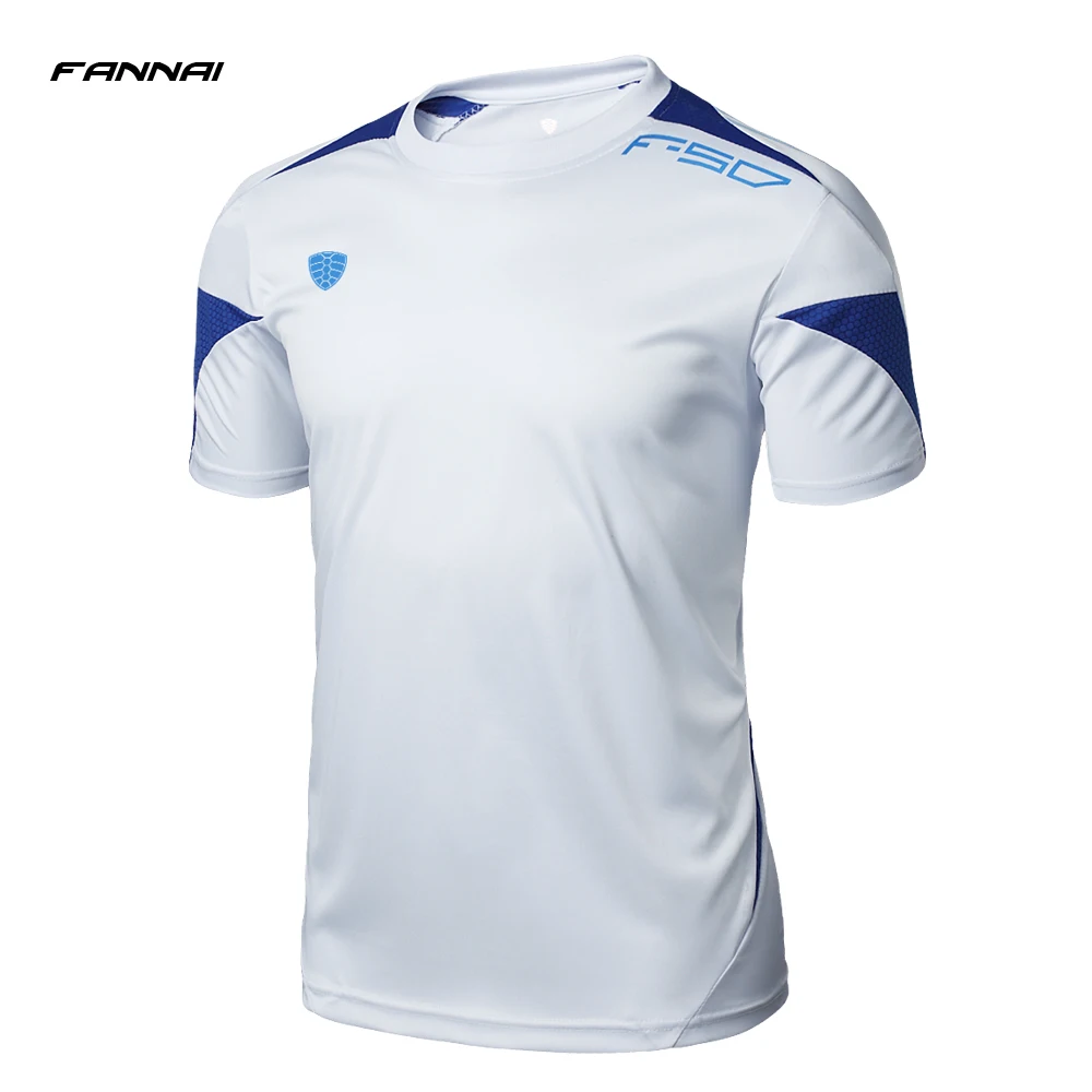 Running Shirt Men Tops Tees Sport O-neck T-shirt Splicing Short Sleeve Gym Training workout Shirts Breathable Sportswear Jerseys