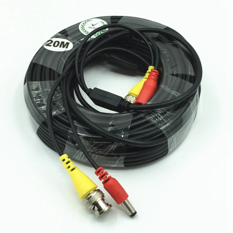

High Quality BNC Video Cable Security CCTV Camera DC Power Copper Core Surveillance System Installation Accessories