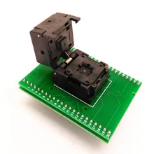 QFN40 MLF40 Programming Socket IC Test Socket Pitch 0.5mm Clamshell Chip Size 6*6 Flash Adapter double-PCB programming socket stm8 qfp48 qfp48 tqfp48 fqfp48 pqfp48 stm8 yamaichi ic test socket programming adapter 0 5mm pitch