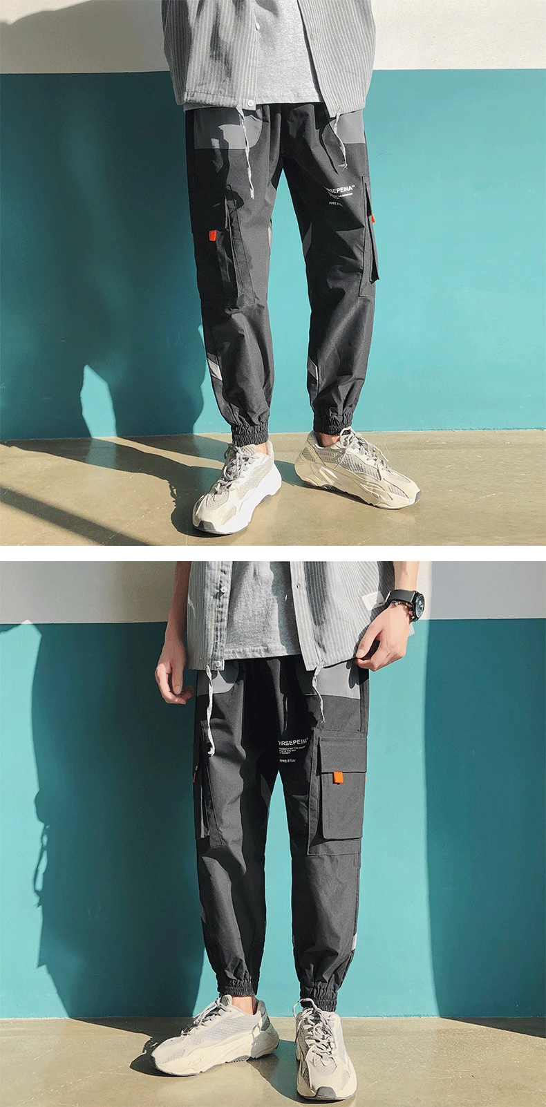 LAPPSTER цветные летние штаны для бега мужская Японская уличная одежда хип-хоп брюки карго черные спортивные брюки цвета хаки
