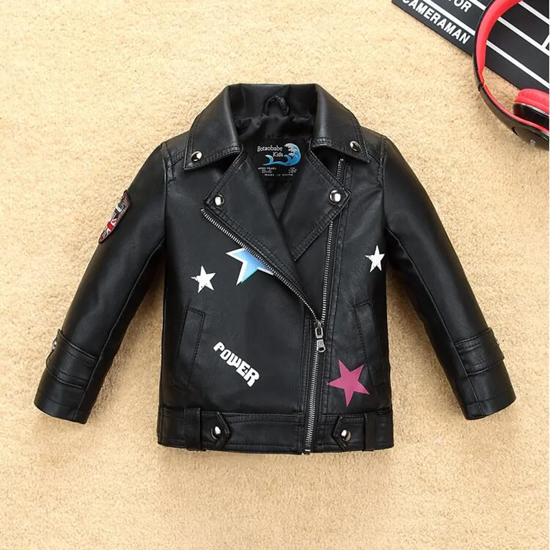Infant Girls Jacket Coat Kids Leather Jacket Girls Spring Autumn