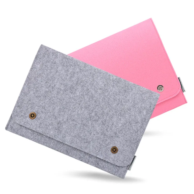 

11 13 14 15.4 15.6 17.3 Wool Felt laptop sleeve Portable bag For Macbook/HP/Acer/Asus/Lenovo Soft Anti-dust Notebook Cover Case