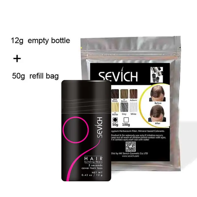Sevich 2 шт./компл. 10 цветов 50 г сумка для наращивания волос + 12 пустая бутылка