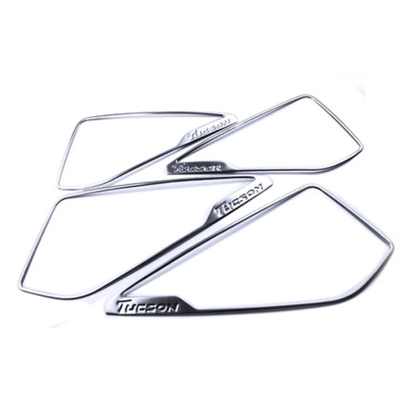 

FOR HYUNDAI TUCSON 2015 2016 2017 ACCESSORIES INTERIOR SPEAKER HORN TRIM STICKER METAL CHROME MOULDING CAR STYLING