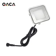 Квадрат супер тонкий 9 мм светодиодное уличное освещение из нержавеющей стали освещение для подъездной аллеи Plinth освещение для заднего двора/овермоста/улицы