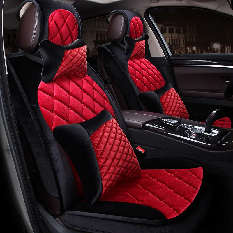 Зимние плюшевые сиденья Подушки для Peugeot 206 207 2008 301 307 3008 408 4008 508 автомобилей Pad, сиденья авто Подушки S