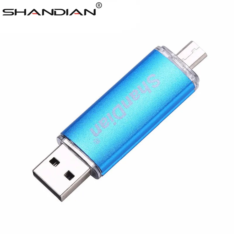 SHANDAIAN, мини USB флеш-накопитель, OTG, смартфон, флешка, 64 ГБ, 8 ГБ, 16 ГБ, 32 ГБ, 4USB флешка, планшет, ПК, флешка, USB внешний накопитель