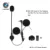 2 unids marca lexin intercom auricular y clip set accesorios para lx-r6 bluetooth casco intercomunicador del interphone auricular del enchufe de gato
