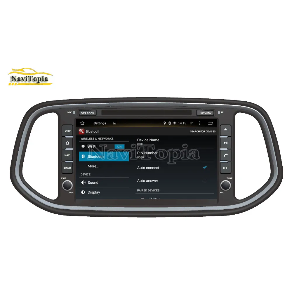 Excellent NAVITOPIA 8inch 4G RAM 64G ROM PX6 Android 9.0 Car DVD Multimedia Player GPS Navigation for Kia KX3 2014 2015 2016 2017- 13