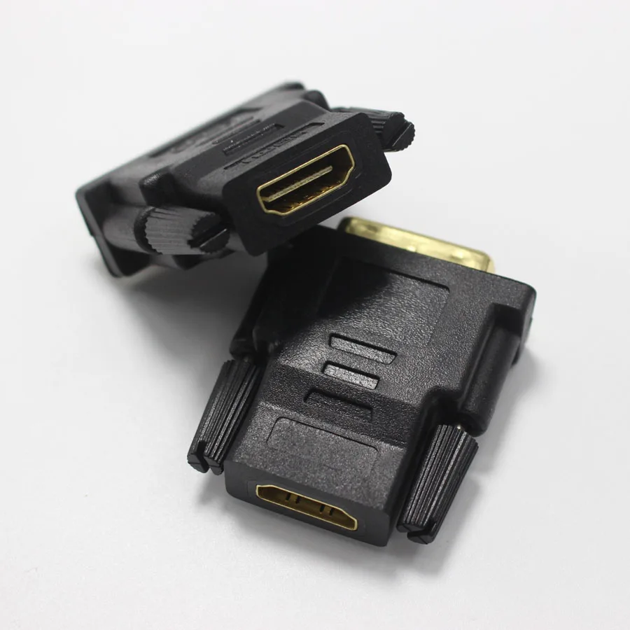 EClyxun 1 шт. DVI 24+ 1 штекер в HDMI Женский Разъем jack двунаправленный адаптер передачи разъем для видеокарты