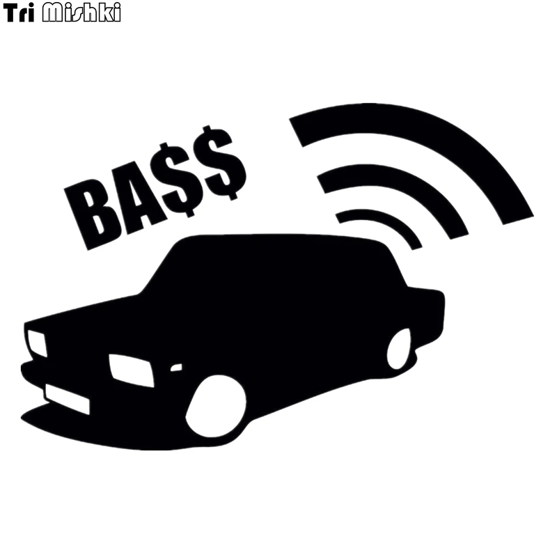 Tri Mishki HZX018 13.5*20см 1-4 шт наклейки на авто bass mafia бас басс автомобиль наклейка |