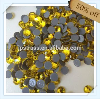 

flatback FASHION 50% off free shipping size ss6 2.1mm CITRINE color with 1440 pcs each pack ; diamond stone