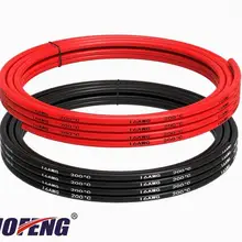 16AWG силиконовый провод красный черный соединительный кабель высокая термостойкость многожильный луженый медный провод