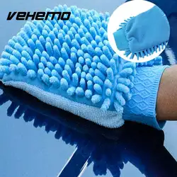 Vehemo микрофибры рук Полотенца автомобиль стиральная перчатка губкой для очистки стиральная перчатки