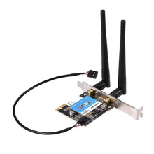 Двухдиапазонный Wifi Bluetooth беспроводная сетевая карта мини PCI-E адаптер+ 2 антенны