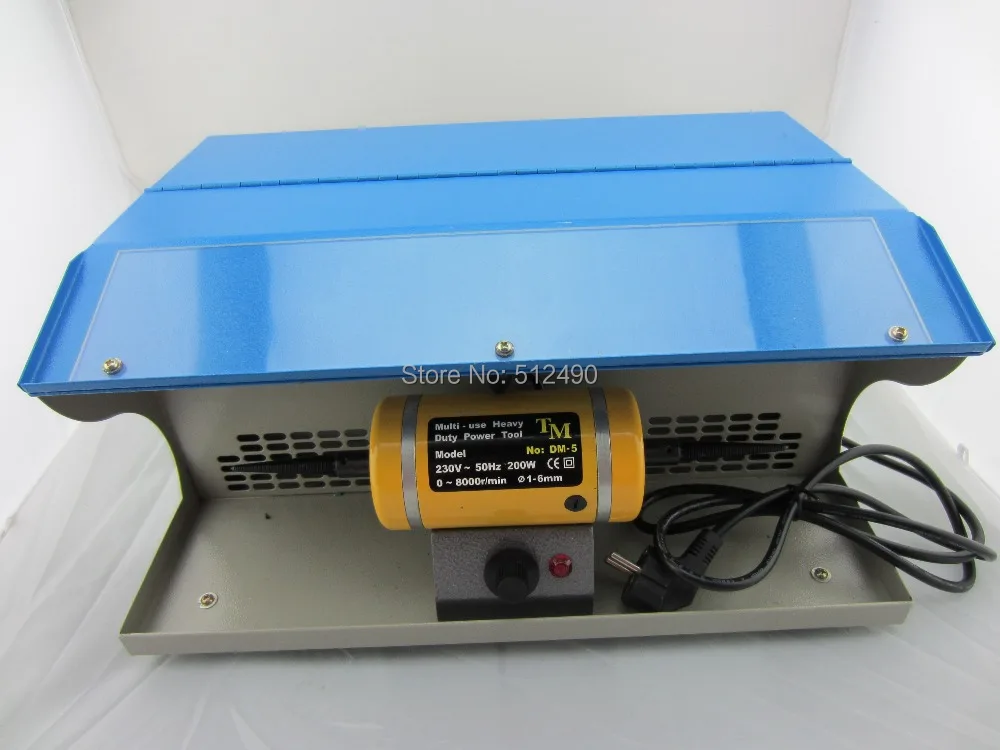 Polishing Machine with Dust Collector A Strong Suction Unit And Two Spindles mini jewelry polishing motor dental grinding | Украшения и
