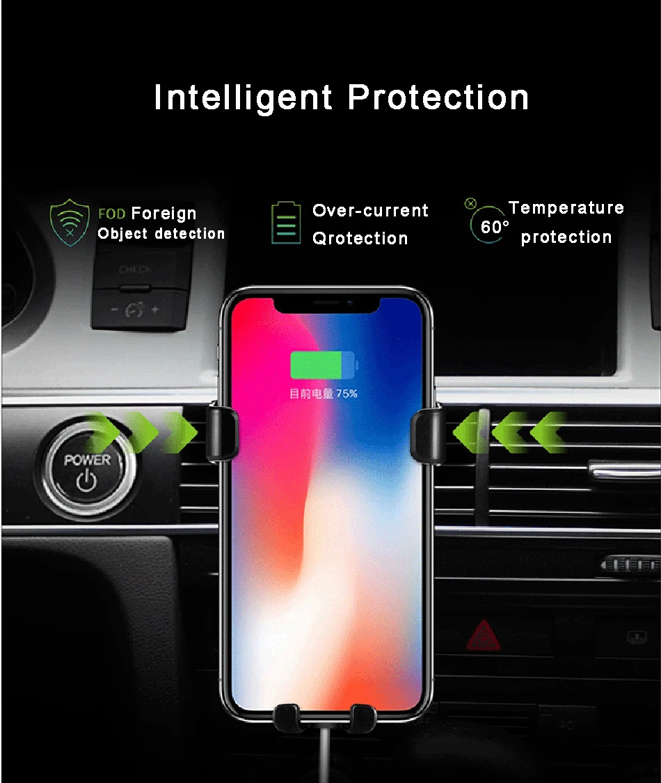 Car Mount Wireless Charger holder (9)