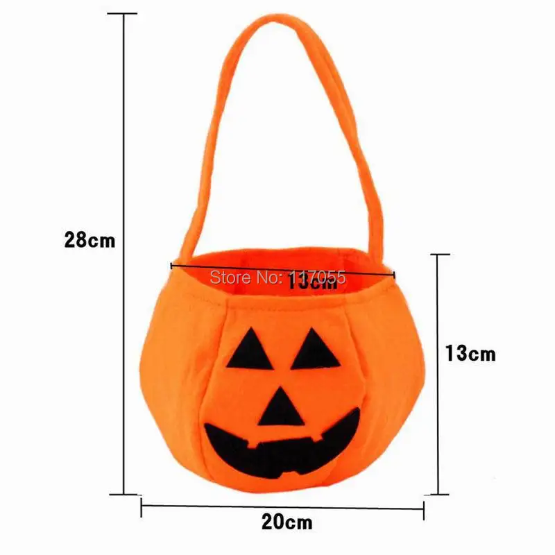 Модная популярная сумка для Хэллоуина с изображением улыбки тыквы, Детская сумка для конфет, Детская сумка для вечеринок