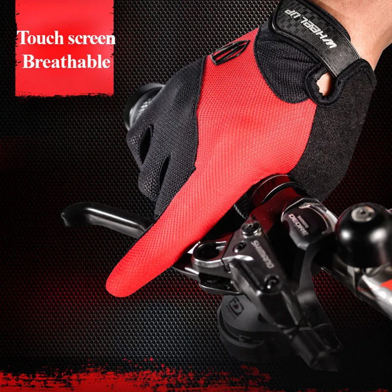 Cycling font b gloves b font mtb full finger Bike Mittens waterproof touch screen road mountain
