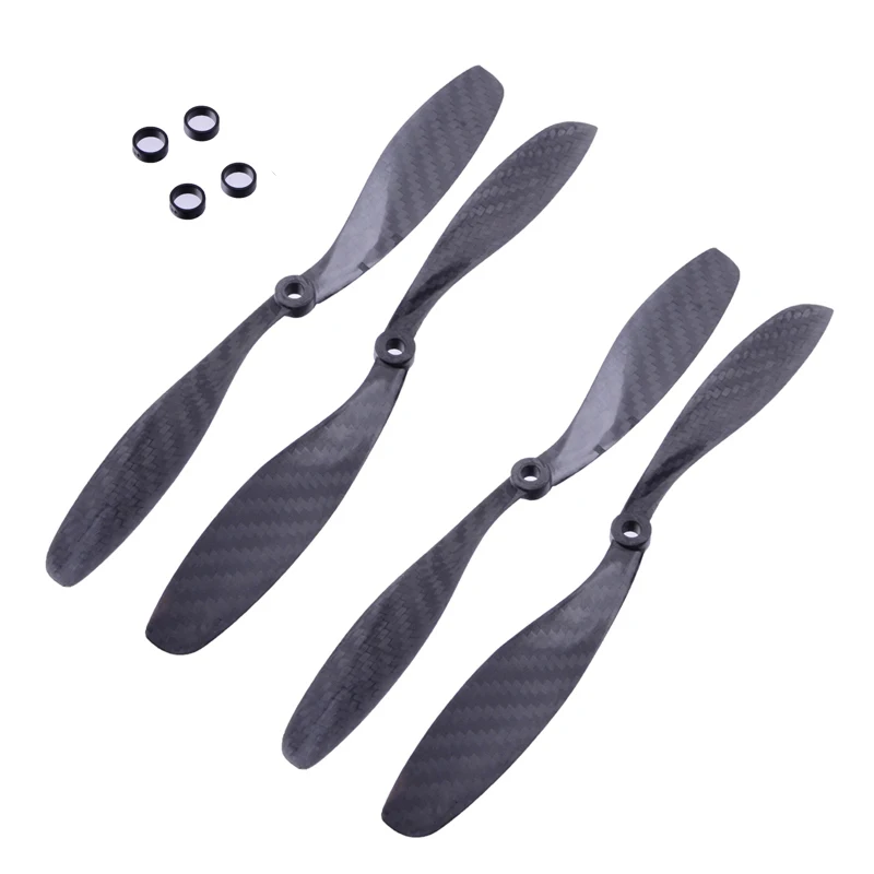 

2 Pairs 8045 8*4.5 Carbon Fiber Propeller CW/CCW Props for RC QuadCoptor