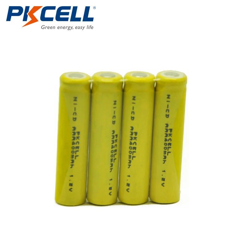 12 шт./лот PKCELL AAA 3A 400mAh 1,2 V Ni-CD аккумуляторная батарея