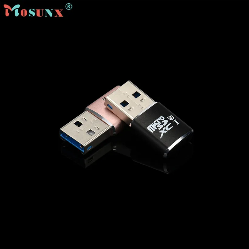 Mosunx Расширенный считыватель USB 3,0 мини-кардридер/MICRO SD/SDXC алюминиевый TF кардридер 1 шт