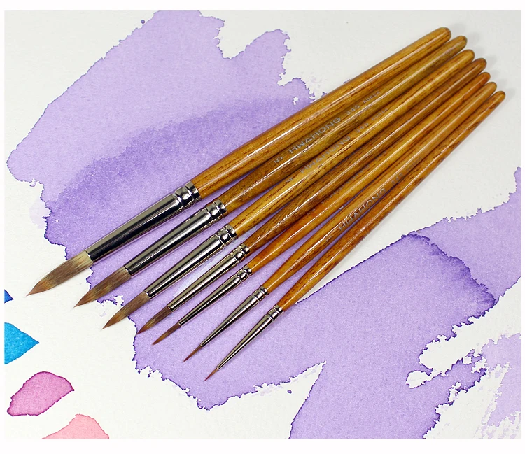 1PCS Professional Nylon Hair Paint Brushes Set Watercolor Oil Paint Brush for Art Drawing Supplies