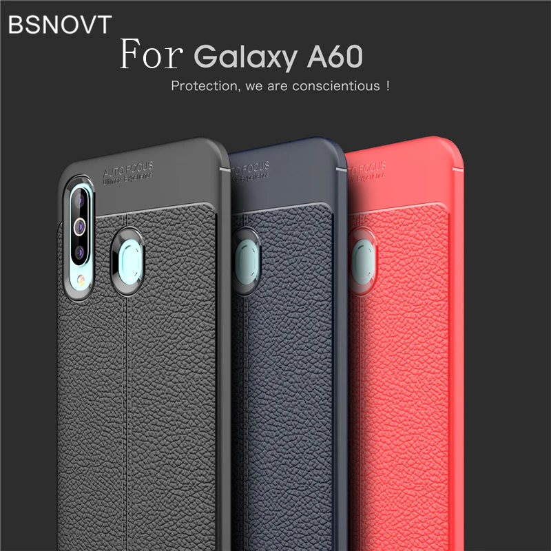 For Samsung Galaxy A60 Case Soft TPU Silicone Phone Case For Samsung Galaxy A60 Bumper Cover For Samsung Galaxy A60 Funda Capa