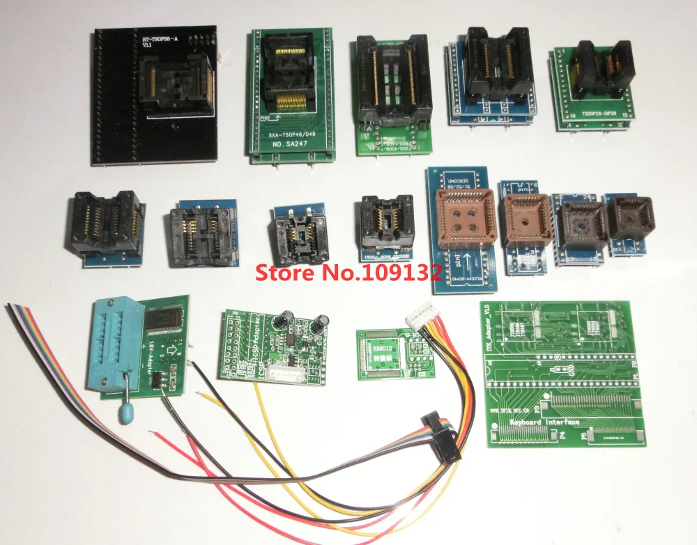 17 шт. TSOP56 SOP44 TSOP48 TSSOP28 SOP20 SOP16 SOP8 PLCC44 32 KB9012 ICSP ITE адаптер socketfor RT809H EMMC NAND
