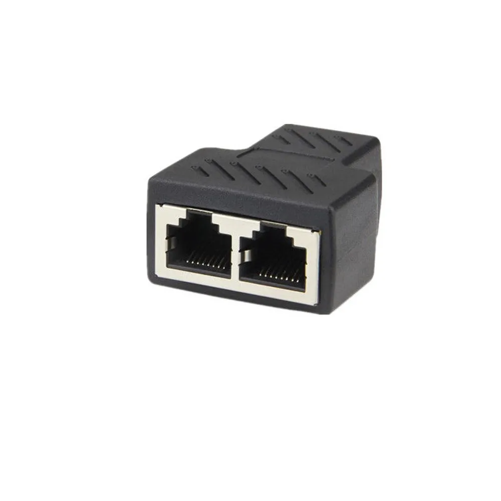 Vovotrade 1-2 LAN ethernet сеть RJ45 Сплиттер удлинитель переходник разъем RJ45 1-2 способа Прямая поставка