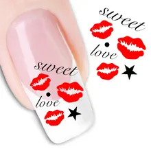 3D Перемещение воды принт Уход за ногтями татуировки наклейки Красота пальцев украшения обертывания 200pks/Много DHL/EMS