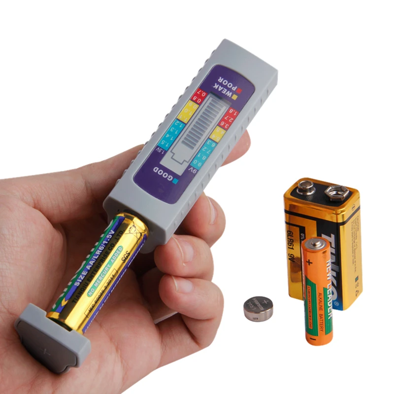 جهاز اختبار سعة البطارية الرقمي العالمي ، لأداة قياس بطارية الليثيوم  AA/AAA/1.5V 9V|battery capacity tester|battery tester digitalbattery tester  - AliExpress