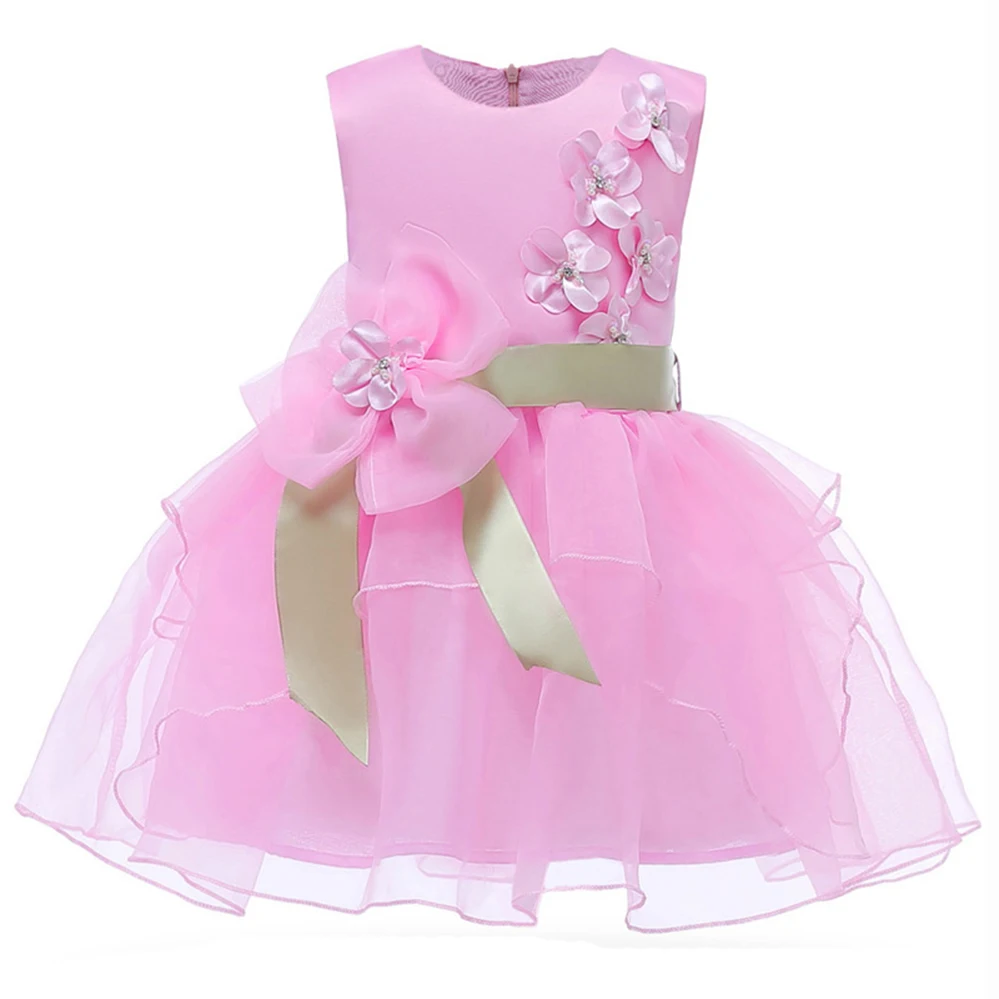

Infant Party Dresses Kids Wedding Ball Gown Summer Flower Girls Dress Princess Dresses Children Fancy for Girls 3 4 6 8 10 Years