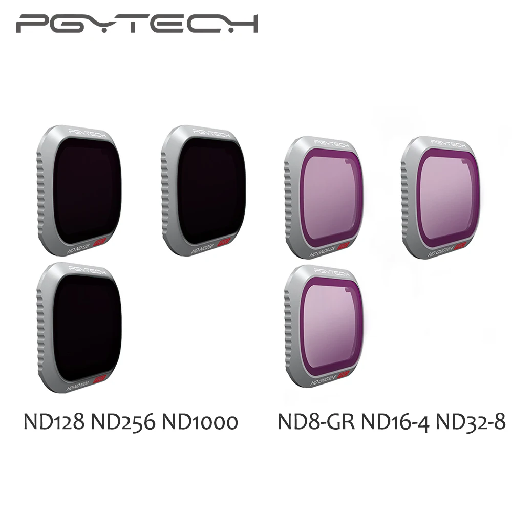 PGYTECH DJI Mavic 2 Pro ND8-GR/ND16-4/ND32-8 GND набор ND128/ND256/ND1000 профессиональная версия Комплект