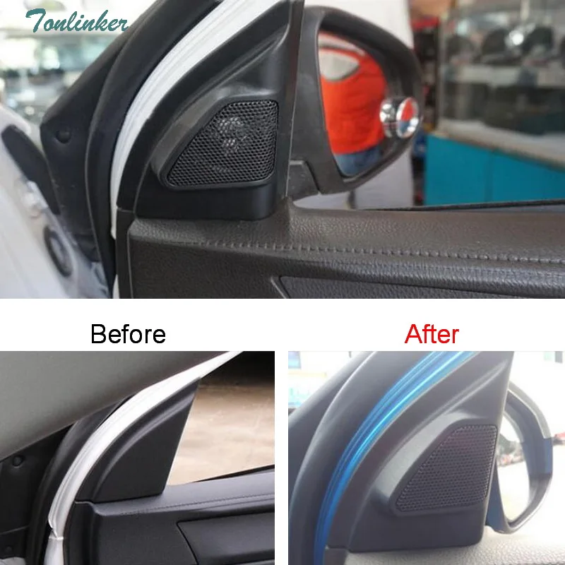 Tonlinker Обложка наклейки Toyot a VIOS YARiS L 2014 18 автомобильный Стайлинг 2 шт. ABS пластиковая