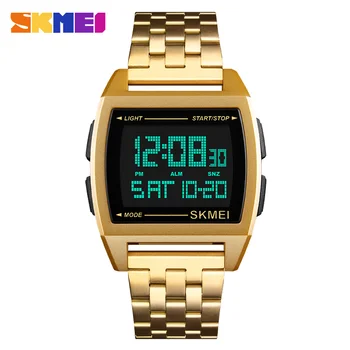 

SKMEI Top Luxury Men Watch Digital Stainless Steel Strap Sport Fashion Men's Watch Wristwatch for Male relogio masculino 1368
