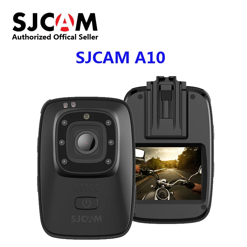 SJCAM A10 풀 HD 웨어러블 바디 캠, 노바텍 96658 IMX323 적외선 보안 카메라, 야간 투시경, 와이파이 액션, 1080P, 30fps, 2 인치