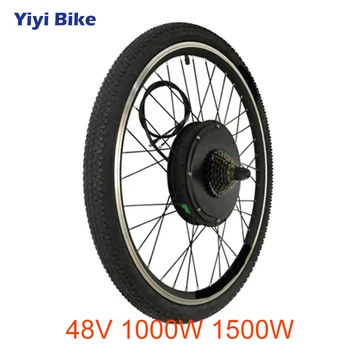 

48V 1000W 1500W Electric Bicycle Motor wheel High Speed Brushless non-gear Hub Motor Rear Front 26" 27.5 28" 29 700C Wheel Motor