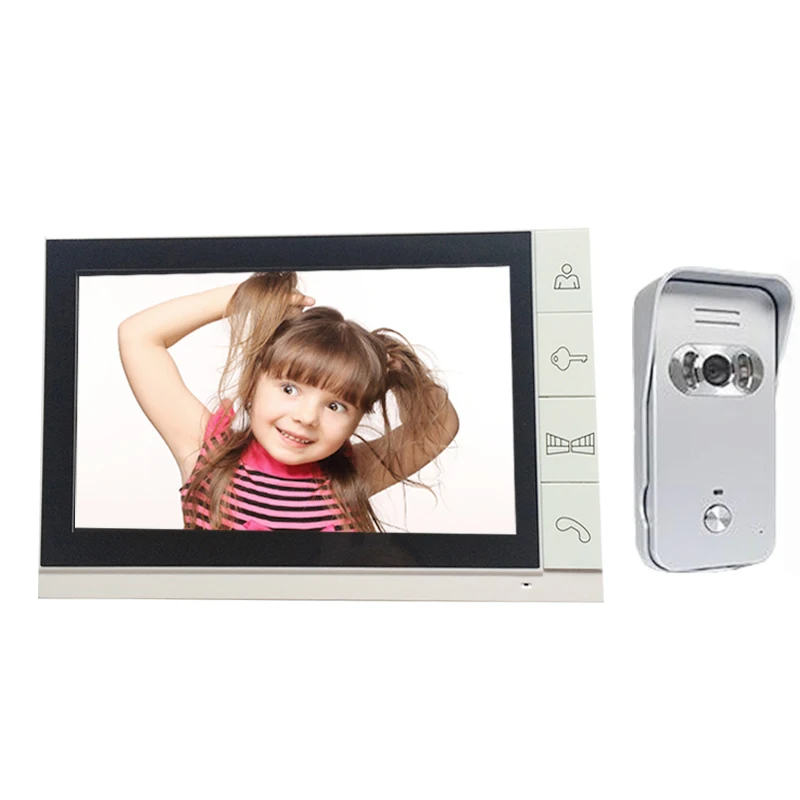 

New high quality 9" Record Monitor Video Door phone Video door Intercom System door bell camera+ Waterproof IR Outdoor Camera