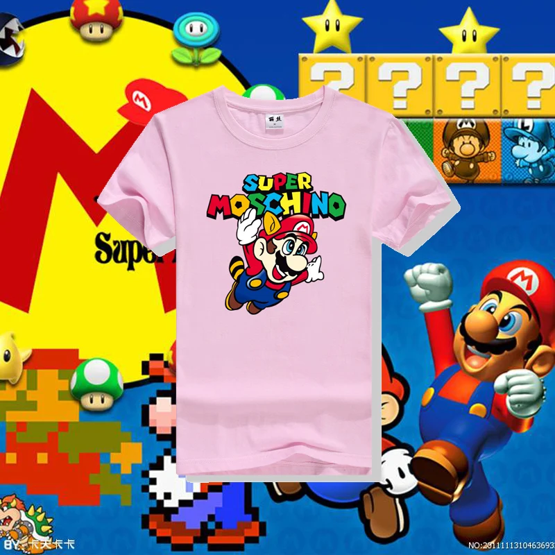 2017 Super Mario mario brothers piękny cotton tee shirty śliczne mini ac500 koncepcja t shirty