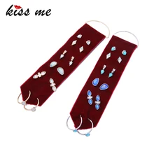 С надписью «KISS ME»(«поцелуй 5 пар/компл. кристаллами из эпоксидной смолы, геометрические серьги-гвоздики дизайн серьги для Для женщин бижутерия/включают в себя бархатная полоска