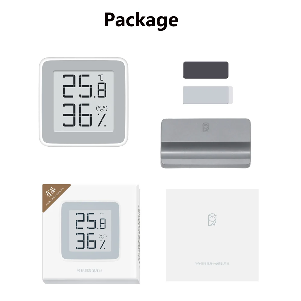Xiaomi MiaoMiaoCe E-Link INK Screen Display Digital Moisture Meter High-Precision Thermometer Temperature Humidity Sensor H10 (16)