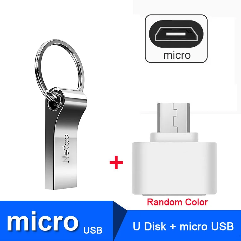 Netac usb флешка флеш-накопитель USB флеш-накопитель флешка 64 гб 32 ГБ 128 ГБ флеш-диск Флешка usb cle usb Memoria usb ключ с логотипом OTG type c флешки флэшка карта памяти флеш накопитель юсб флешка Флешка флэшки - Цвет: 275 64GB Plus OTG