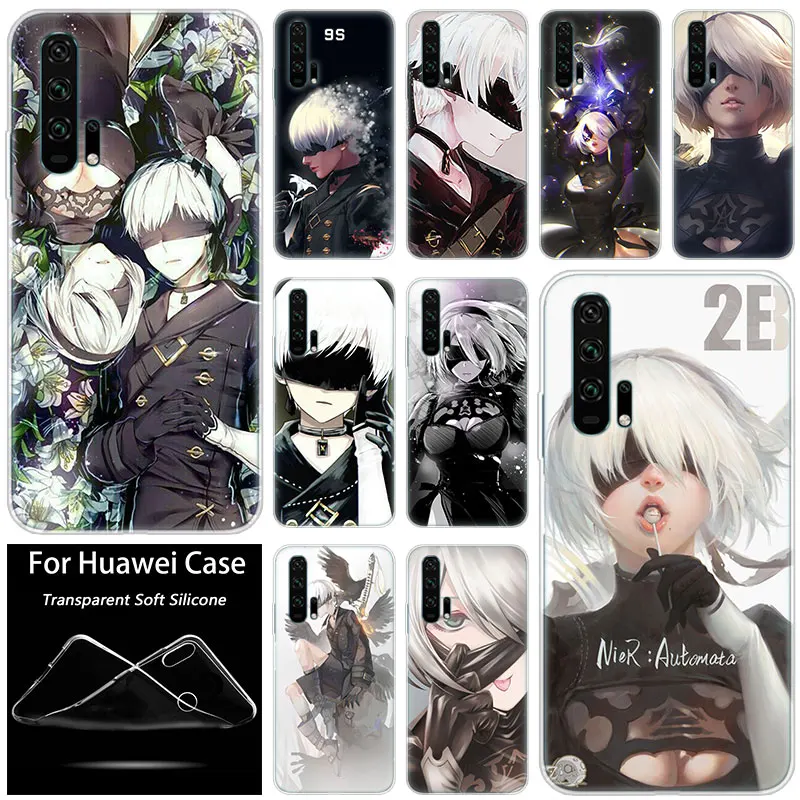 

Hot Nier automata 2B 9S Anime Silicone Case for Huawei Honor 20 8A 7A Pro 10 9 8 Lite View 20 7S 8S 8X 7X 6X 8C 20i 10i Play TPU