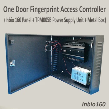 

ZK Inbio160 Tcp/Ip single Door Access Control System One door Security Access Controller Back Up battery Function Inbio 160