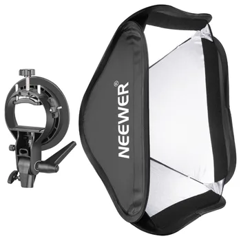

Neewer photo studio multifunctional 24x24 inches/60x60 cm Softbox with S-type Bracket Mount for Speedlite Studio Flash Monolight