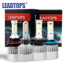 LEADTOPS LED H4 H7 H11 H1 H13 H3 9004 9005 9006 9007 LED Car Headlight Bulb Hi-Lo Beam 72W 8000LM 6500K Auto Headlamp 12v EC